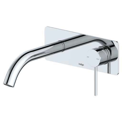 Indigo Alisa Bathroom Wall Basin/Bath Fixed Mixer Tap Set 27cm Polished Chrome US5512CH  online at the Blue space