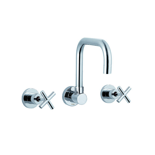 Indigo Elite X Wall Sink Set Chrome online at Indigo Bathrooms