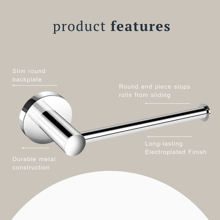 Indigo Ciara Toilet Roll Holder Chrome product features