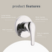 Indigo Elite Bath/Shower Mixer Chrome product features