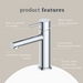 Indigo Alisa Basin Mixer Chrome product features