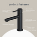 Indigo Alisa Basin Mixer Matte Black product features