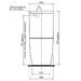 Technical Drawing - Indigo Cali Toilet Suite US8002T