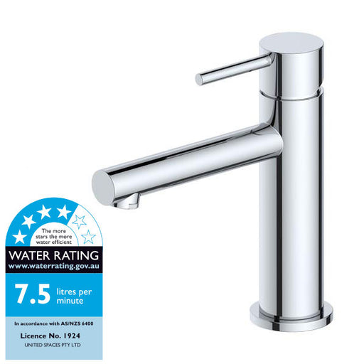 Indigo Alisa Brass WELS 4 Star Bathroom Basin Mixer Tap Polished Chrome WELS Rating - Indigo