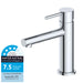 Indigo Alisa Brass WELS 4 Star Bathroom Basin Mixer Tap Polished Chrome WELS Rating - Indigo