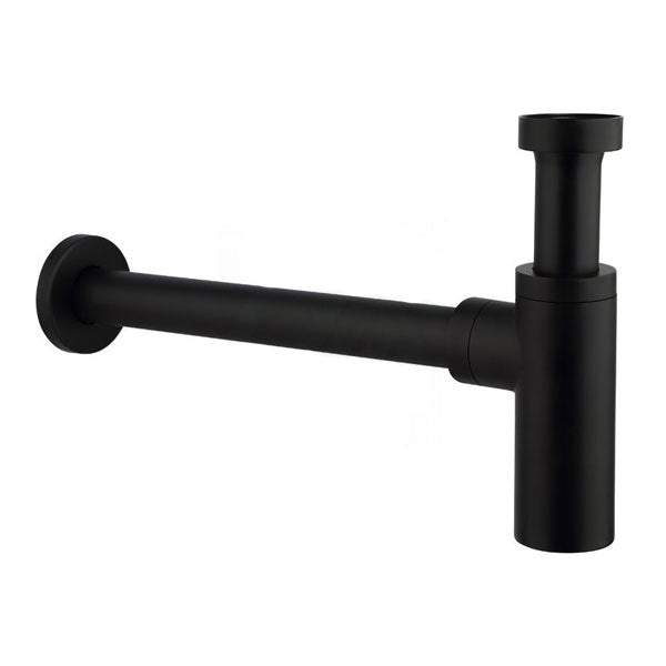 Indigo Ciara Bottle Trap 40mm Matte Black online at Indigo Bathrooms