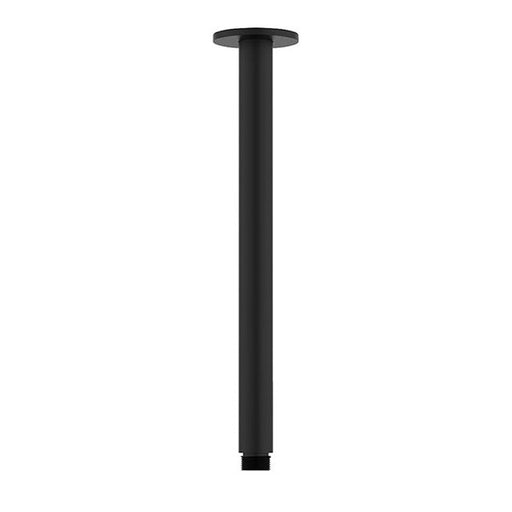 Indigo Ciara Ceiling Shower Arm 300mm Matte Black online at Indigo Bathrooms