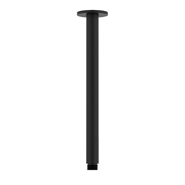 Indigo Ciara Ceiling Shower Arm 300mm Matte Black online at Indigo Bathrooms