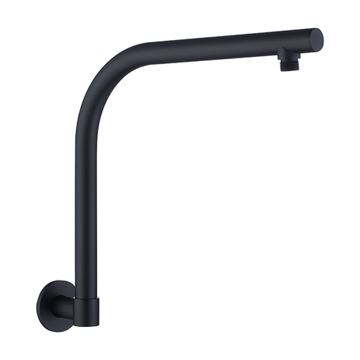 Indigo Ciara Upswept Right Angle Shower Arm 350mm Matte Black