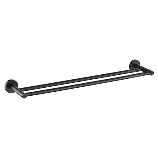 Indigo Ciara Double Towel Rail Matte Black online at Indigo Bathrooms.