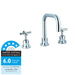 Indigo Elite X Brass Bathroom WELS 5 Star Basin Tap Set Polished Chrome WELS Rating - Indigo