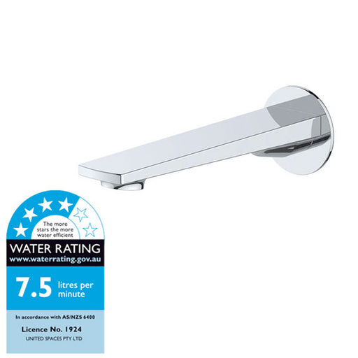 Savina Bathroom 18cm Bath/Basin Fixed Spout Polished Chrome WELS Rating - Indigo