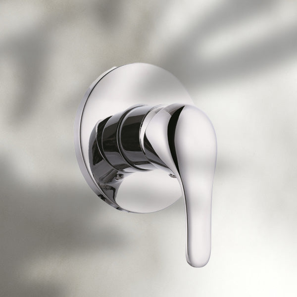 Indigo Bathroom Elite Brass Bath/Shower Mixer Lever Tap Polished Chrome